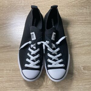 NWOT Converse Shoreline Knit Kids Black Sneakers